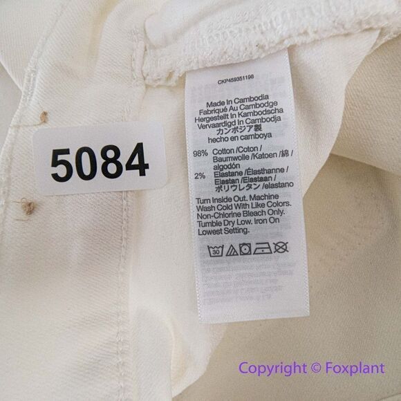 NEW Madewell The High-Rise Perfect Vintage Jean in Tile White,‎ 25 - Picture 12 of 13